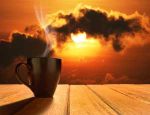 coffee sunset